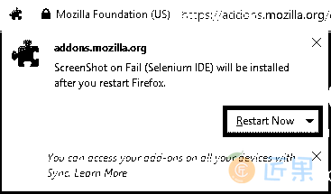 Firefox restart