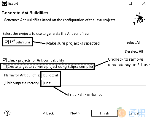 Generating ANT buildfile