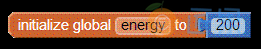 图 5-4　将变量energy初始化为200