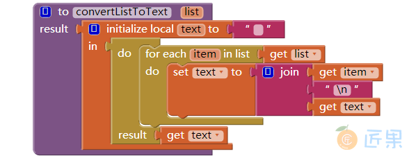 图 21-13　过程convertListToText返回一个文本对象，调用者可以将其放在任何一个label中