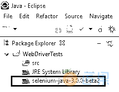 Eclipse package explorer