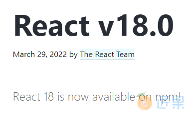 React18 已经发布，新特性挺香